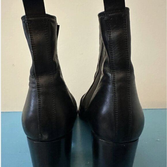 Reed Krakoff Womens Black Leather Ankle Boots Made In Italy EU size 41 US 10.5 - Picture 3 of 6